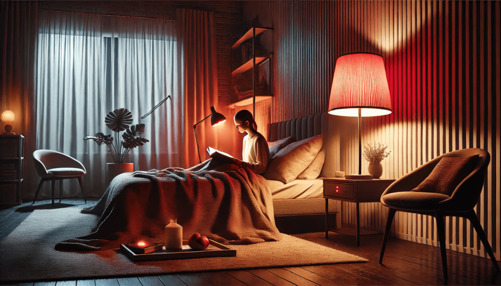 red light therapy improved sleep and circadian rythm regulation